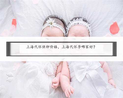 上海代怀供卵价格，上海代怀孕哪家好？
